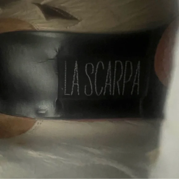 LA SCARPA Brown Genuine 
Leather Ankle Boots with Silver Buckle - Picture 10 of 10